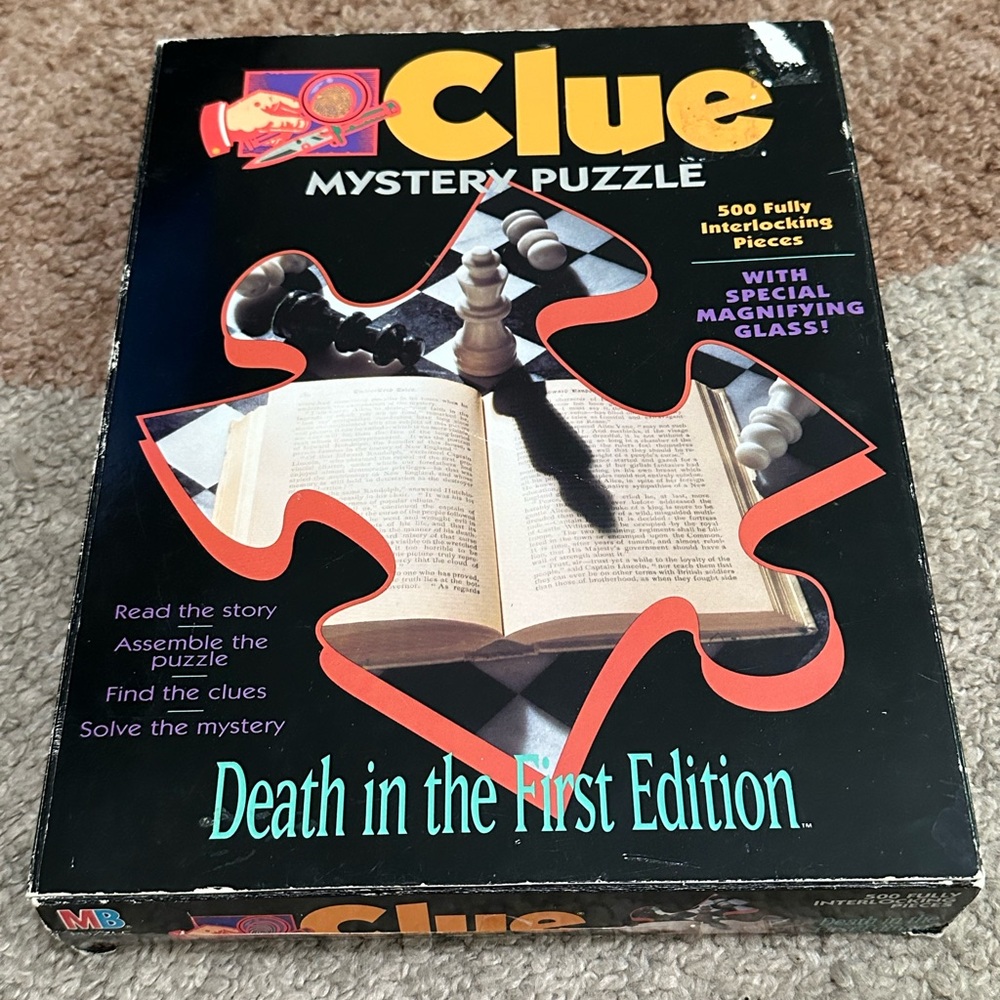 Clue Mystery Puzzle - Death in the First Edition